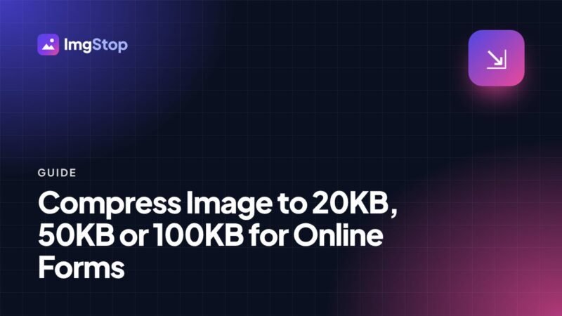 Compress Image to 20KB, 50KB or 100KB for Online Forms